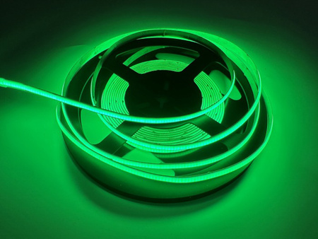 LED pás COB 9W/m 480LED/m 12V zelená IP20 Roll 5m Ecolight