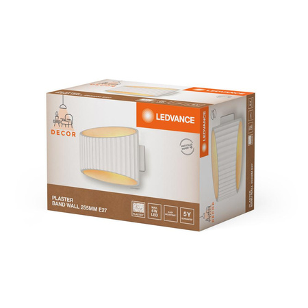 Dekoratívne nástenné svietidlo Nástenná povrchová montáž E27 Biela Dekor Ledvance