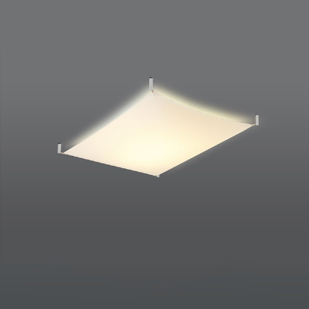 Stropné svietidlo na povrch 2x G13 Plafond Rectangular White Minimalist Luna Sollux