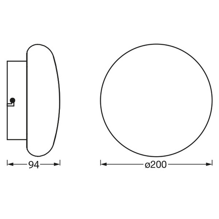 LED svetlo do kúpeľne 12W 850lm CCT stmievateľné 20cm IP44 biele SMART+ WiFi Orbis Ledvance