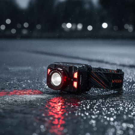 Dobíjací LED svetlomet 5W 370lm 5 módov Micro USB Vodotesný IP65 Videx