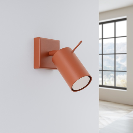 Nástenné svietidlo Reflektor Tuba Spot 1x GU10 Ochre Red Ring Bittersweet Shimmer SL.1506 Sollux