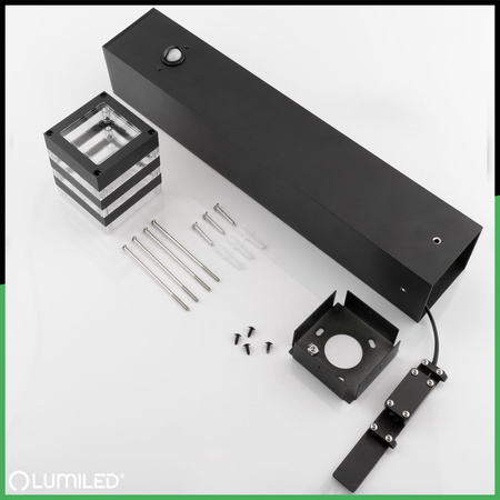 Záhradný stĺp Vonkajší stojaci E27 LED pohybový senzor TAXUS 2 60cm LUMILED