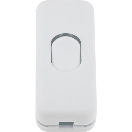 Kolískový spínač pre nacvakávací kábel biely