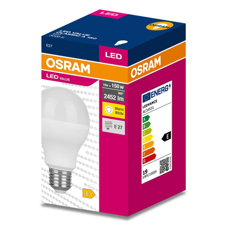 LED žiarovka A68 E27 19W = 150W 2451lm 3000K teplá biela 200° VALUE CLASSIC Osram