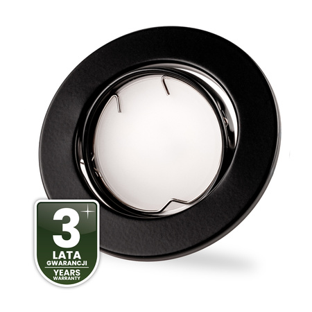 Svietidlo HALOGEN na zapustenú montáž Pohyblivé kruhové svietidlo AURELI Black Sheet MR16 GU10