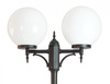 Záhradné svietidlo Vonkajšia tyčová lampa E27 Spheres Classic OGMWN 2 300 190-290cm čierna Su-Ma
