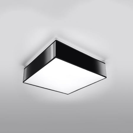 Stropné svietidlo Plafond 2x E27 Square Black Minimalist Horus Sollux