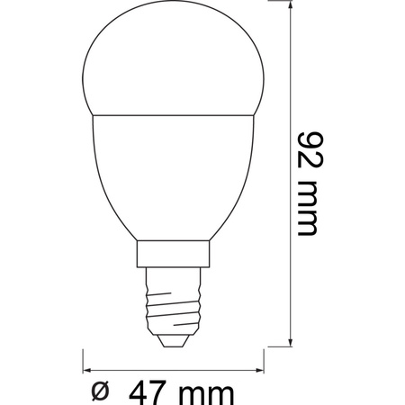 LED žiarovka E14 Traditional 4,9W = 40W 470lm 2700K teplá biela Dimmable SMART+ ZigBee Classic Ledvance