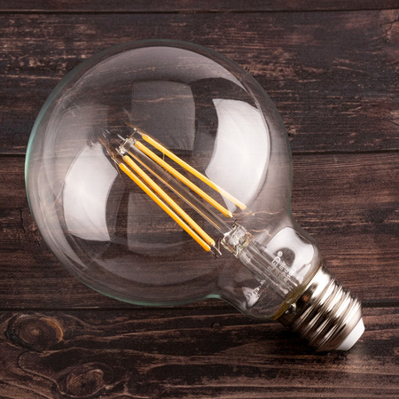 3x LED žiarovka E27 Sphere G95 8W = 75W 880lm 4000K neutrálna biela 360° FILAMENT LUMILED