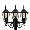 Záhradná stojaca lampa 3x E27 čierna IP43 Liguria Sanico Goldlux