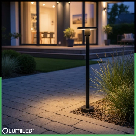 CCT LED 12W 3000-6500K IP65 CORTUS LUMILED vonkajšie záhradné stĺpové svietidlo