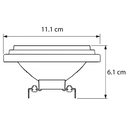 LED žiarovka G53 AR111 14,8W = 75W 950lm 4000K neutrálna biela 45° CRI95 PHILIPS stmievateľná