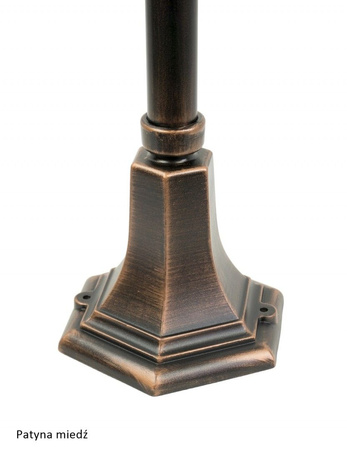 Záhradná lampa Vonkajšia stĺpová lampa E27 Benátky K 5002/1/KW 156cm čierna Su-Ma