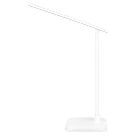 Stolná nastaviteľná stolná lampa LED 9W 450lm 4500K, neutrálna biela školské nočné svetlo Stmievateľné zapnutie/vypnutie Biela Marina Masterled