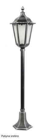 Záhradná lampa Vonkajšia stĺpová lampa E27 Retro Classic K 5002/2 114cm čierna Su-Ma