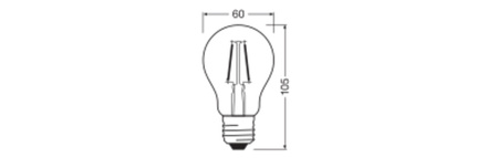 LED žiarovka E27 A60 1W = 15W 136lm 2700K teplá biela 300° Filament STAR CLASSIC Osram