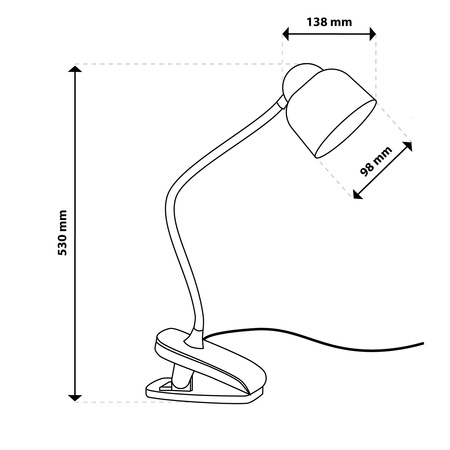Školská stolová lampa LED 5W CCT TESA 2 White LUMILED