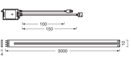 LED pás 22W COB RGB stmievateľný Pilot 3m SMART+ WiFi Magic Ledvance