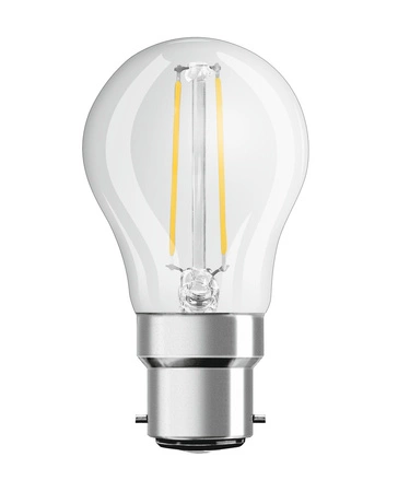 LED žiarovka P45 guľka B22d 4W = 40W 470lm 2700K teplá biela 300° Retrofit Filament CLASSIC Osram