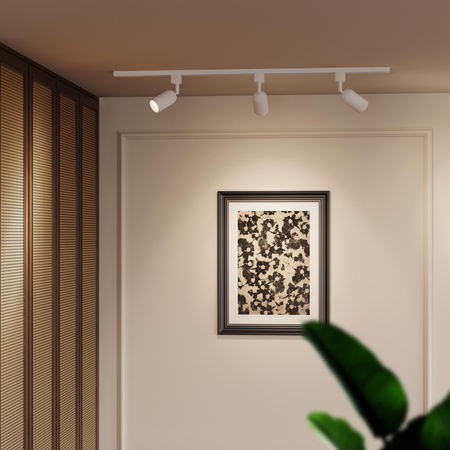 Súprava závesného osvetlenia zbernice 1m + 3x LED GU10 jednofázová biela EasyLink Shea Philips