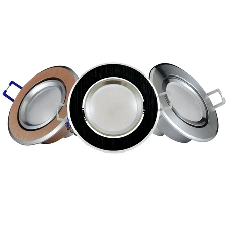 3x Sanico Goldlux 3,5 W 250 lm 3000K, teplá biela strieborná SUN OLAL bodové svietidlo