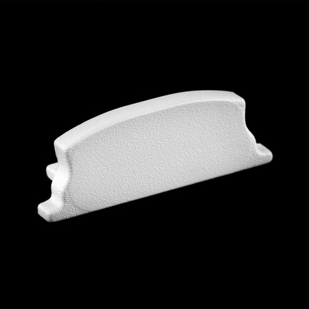 Hliníkový profil pre LED KM34 Silver Povrchová montáž 1m + Priehľadný kryt + Koncové krytky