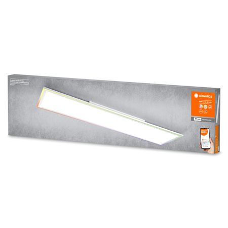 LED panelové stropné svietidlo Intelligenetna 36W 2800lm RGBW CCT stmievateľné 120x30cm biele SMART+ WiFi Ledvance