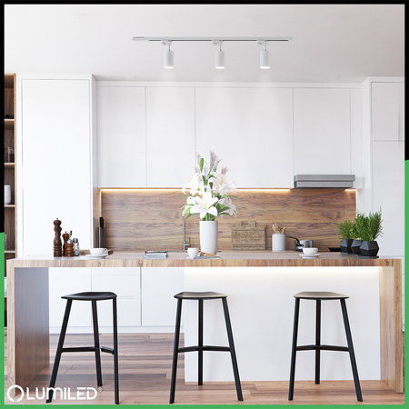 GU10 White RITI jednofázové svetlo na zbernicu