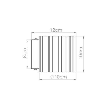 Nástenné svietidlo G9 hliník Mokka Aura Deep Space SL.1806 Sollux