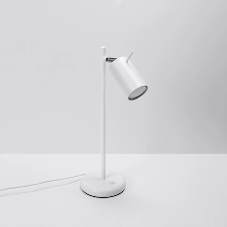 Stolová nočná lampa GU10 Tubular White Moderný prstenec Sollux