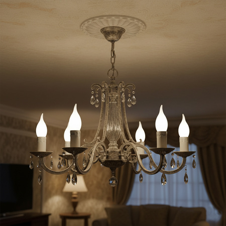 LED žiarovka E14 sviečka BA35 5W = 40W 470lm 3000K teplá biela 180° LUMILED