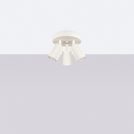 Plafónové stropné svietidlo Tuba Spot 3x GU10 Beige Carbon Deep Space SL.1601 Sollux