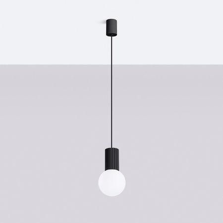 Závesné svietidlo Hanging G9 Round Black Modern Matte Halo Sollux