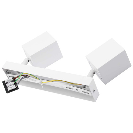 Stropné reflektorové nástenné svietidlo 2xGU10 QUANTUS White