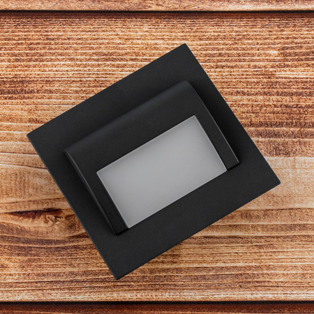 Schodiskové svietidlo DECORUS 9 LED 1,2 W Graphite ProVero studená biela