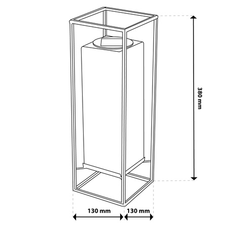Vonkajšia solárna LED záhradná stojaca lampa 3000K IP44 38cm súmrakový senzor