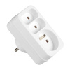 Rozdeľovač elektrickej siete 2x Euro 2P + 1x 2P+0 Zlodej 3 zásuvky VAYOX