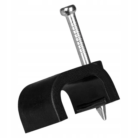 Plochý káblový úchyt FLOP KLIP YDYp3x1,5 10/6 čierny 100ks PAWBOL