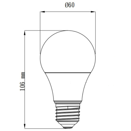 LED žiarovka E27 A60 4,7W = 40W 470lm 3000K teplá biela TOSHIBA