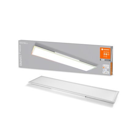 LED panelové stropné svietidlo Intelligenetna 36W 2800lm RGBW CCT stmievateľné 120x30cm biele SMART+ WiFi Ledvance