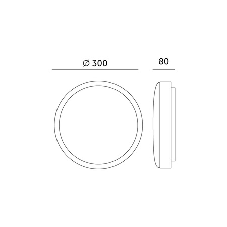 LED stropný plafón do kúpeľnepovrchovou montážou 12W 770lm 4000K 115° čierna IP44 IK06 Zoe Kobi