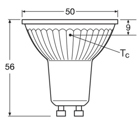 LED žiarovka PAR16 reflektor GU10 4,3W = 32W 350lm 4000K neutrálna biela 120° STAR Osram