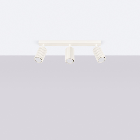 Bodové reflektorové stropné svietidlo Tuba 3x GU10 béžová Carbon Deep Space SL.1600 Sollux