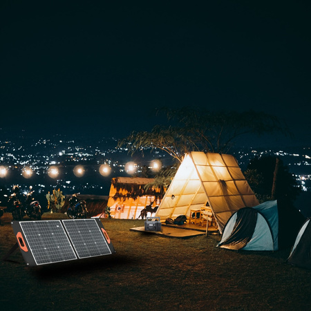 Panel Solárne fotovoltaické prenosné skladacie Sunflash 100W KOBI