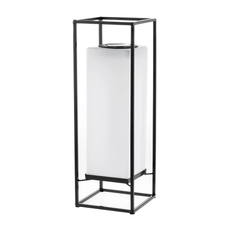 Vonkajšia solárna LED záhradná stojaca lampa 3000K IP44 38cm súmrakový senzor