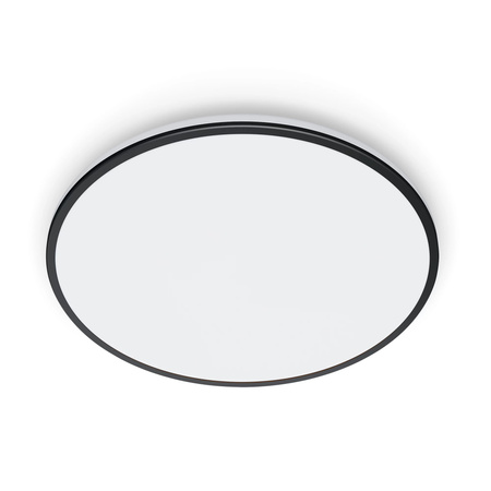 Plafond LED stropné svietidlo 21W 2100lm 2700-6500K RGB + TW 40cm čierne okrúhle Smart SMART WiFi Bluetooth App Rune WiZ