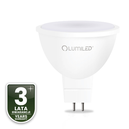 LED žiarovka GU5.3 reflektor MR16 6W = 50W 580lm 6500K studená biela 120° LUMILED