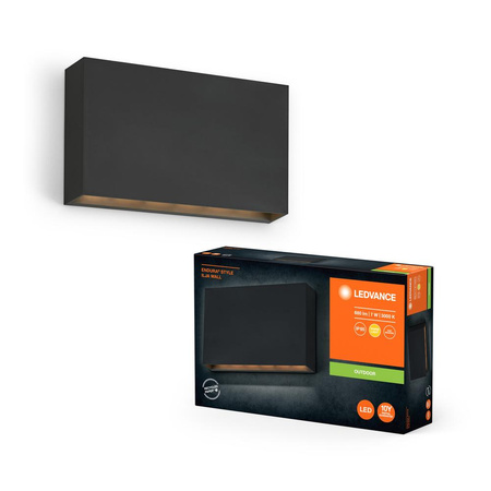 Vonkajšia záhradná lampa LED fasádna nástenná lampa 7W 330lm 3000K IP65 Endura Ledvance šedá