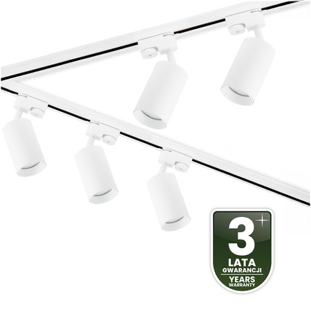 Sada osvetľovacích líšt 3 m + 5x SAGI GU10 White + LUMILED Switch